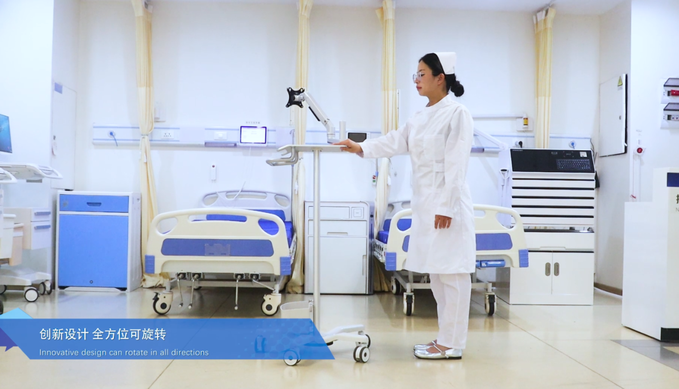 Medical cart used during mobile clinical rounds