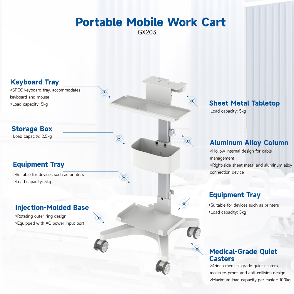 Portable Mobile Work Cart GX203