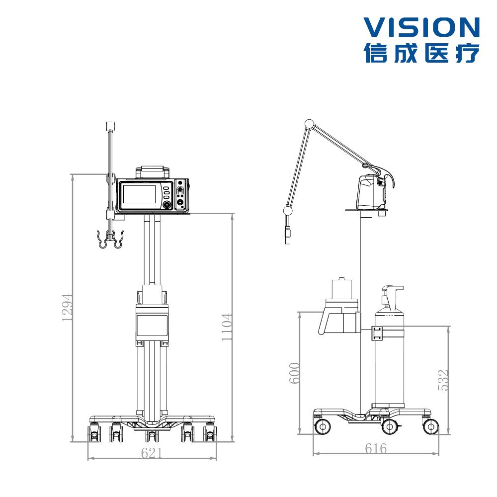 Ventilator Cart LX400
