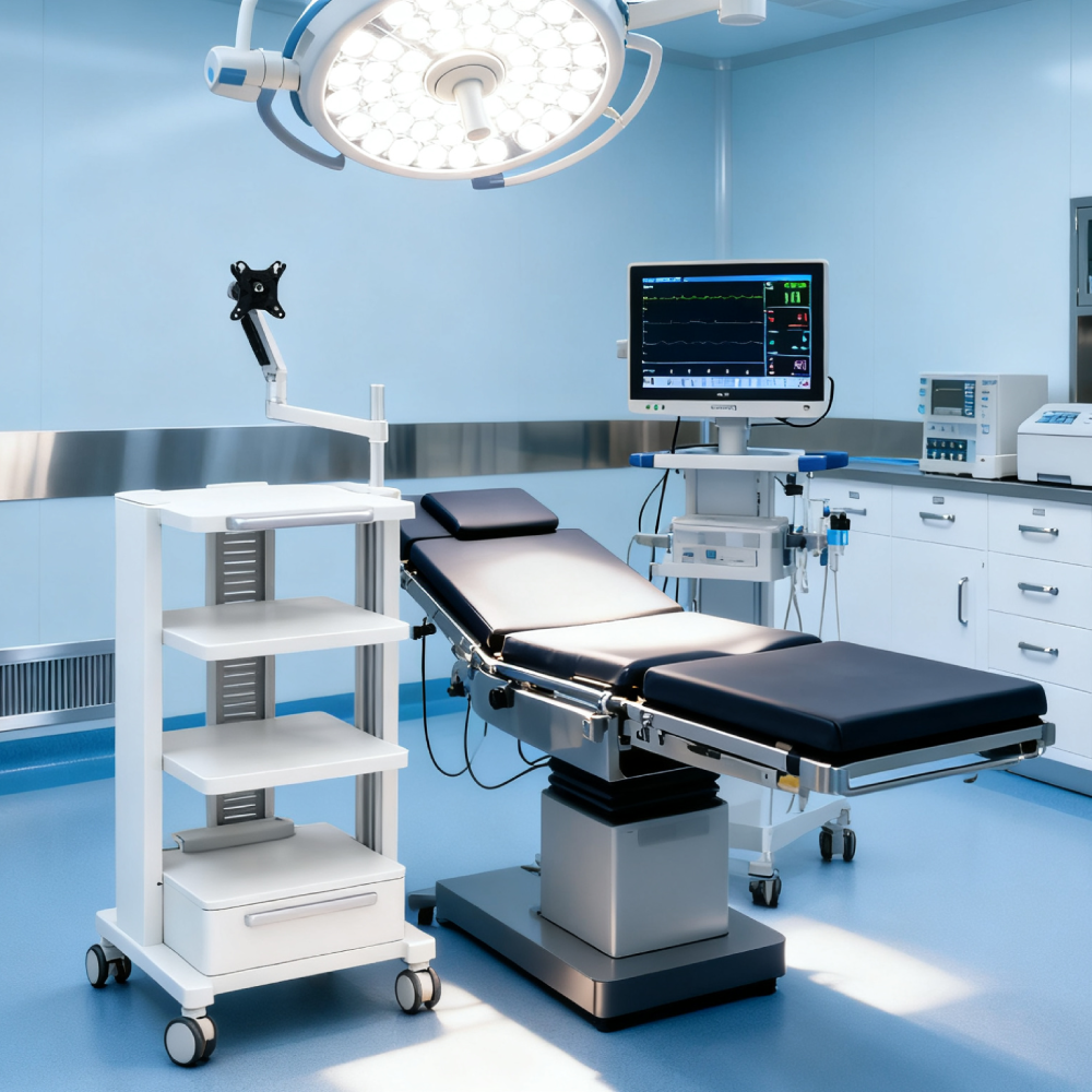 Sheet Metal Endoscopy Cart ·